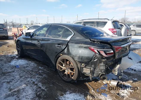 2018 Infiniti Q50 3.0T Sport z USA, uszkodzony, nr VIN JN1EV7AR0JM611043